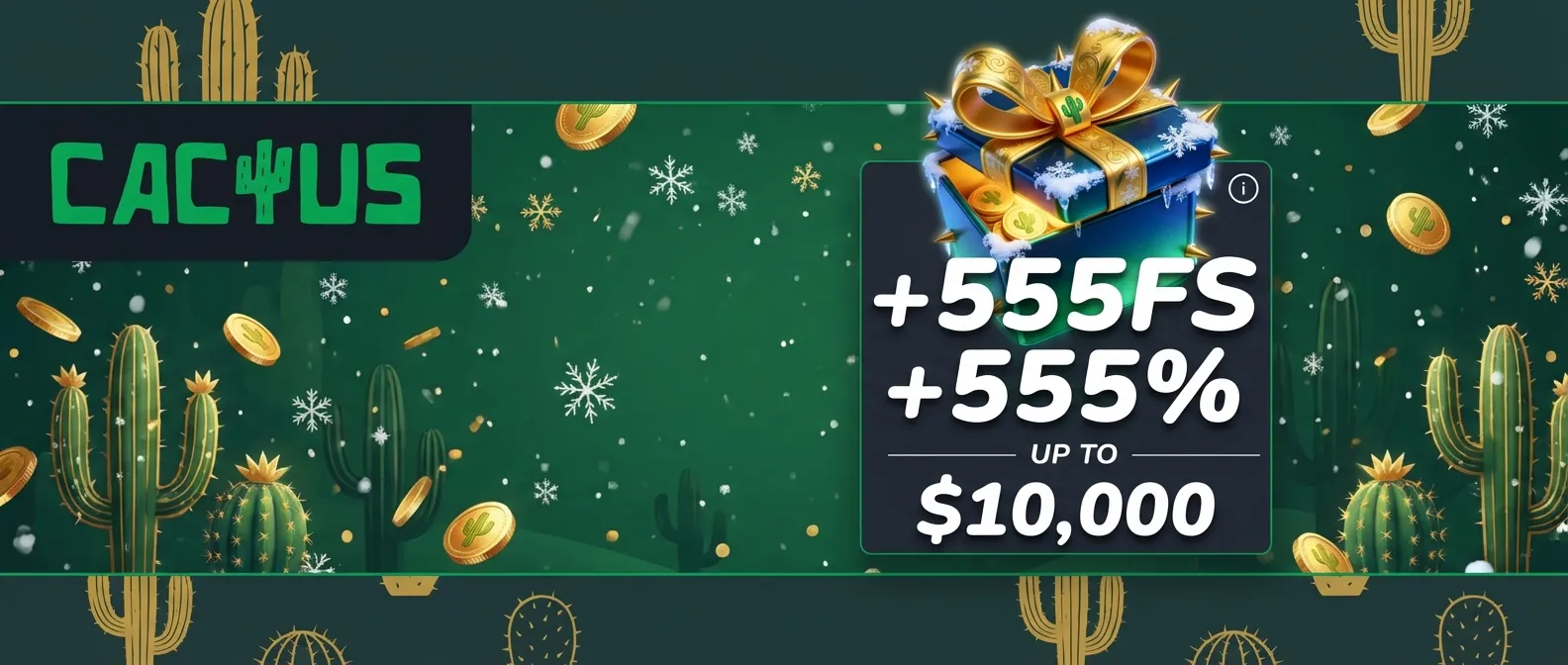 Кактус казино баннер